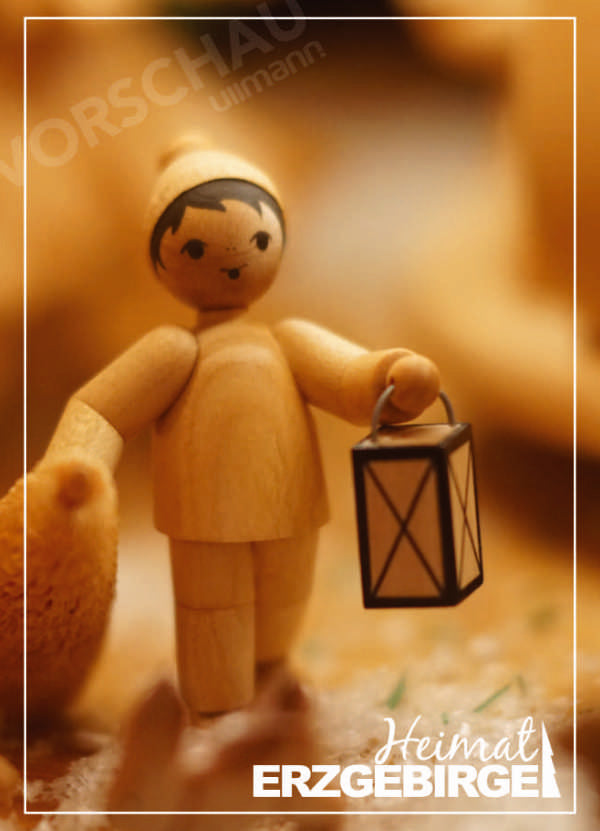 "Holzfigur" - Postkarte