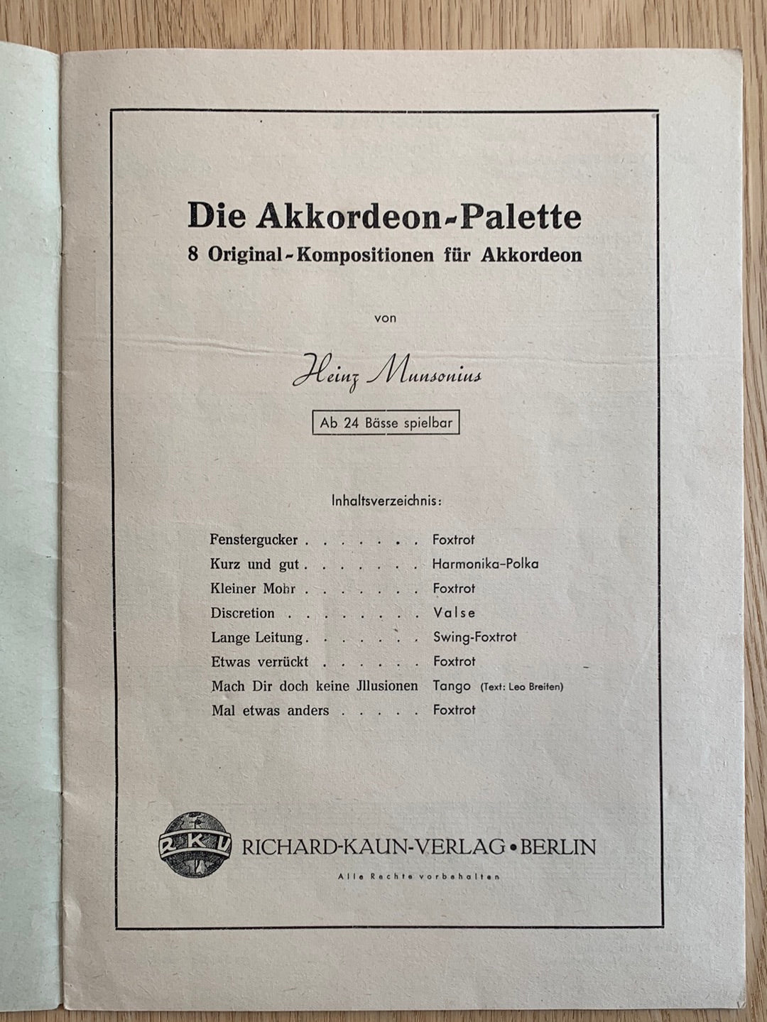 Die Akkordeon Palette