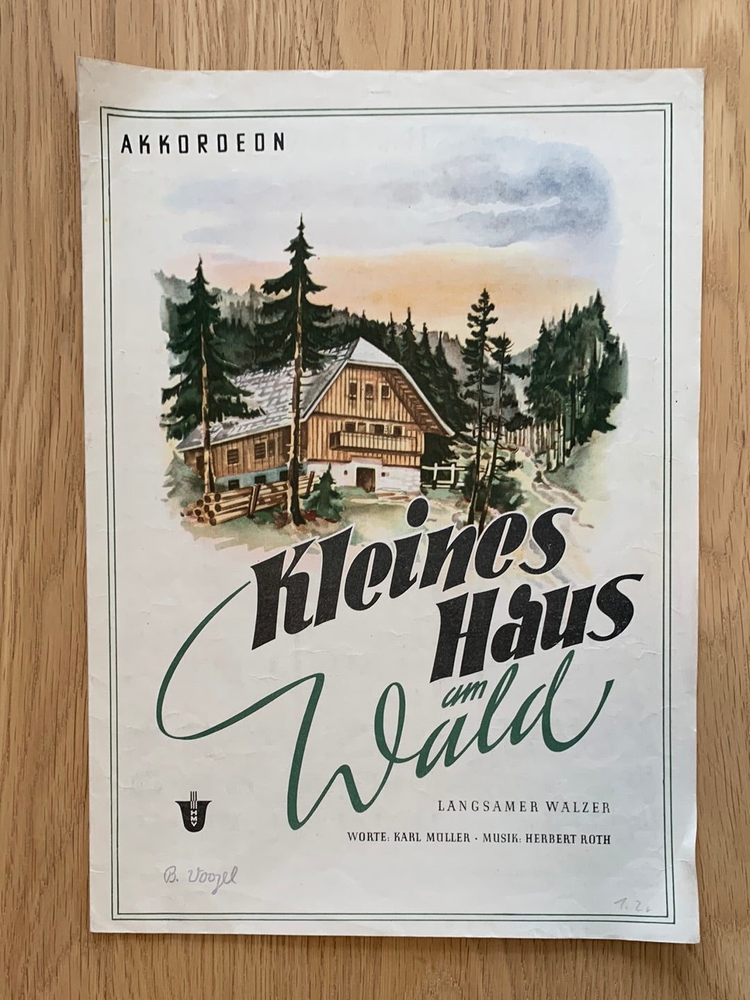Kleines Haus am Wald (Akkordeon)