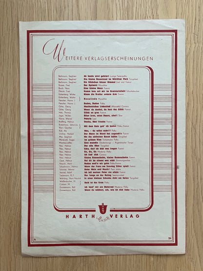 Wo die schönsten Rosen blüh'n (Akkordeon)