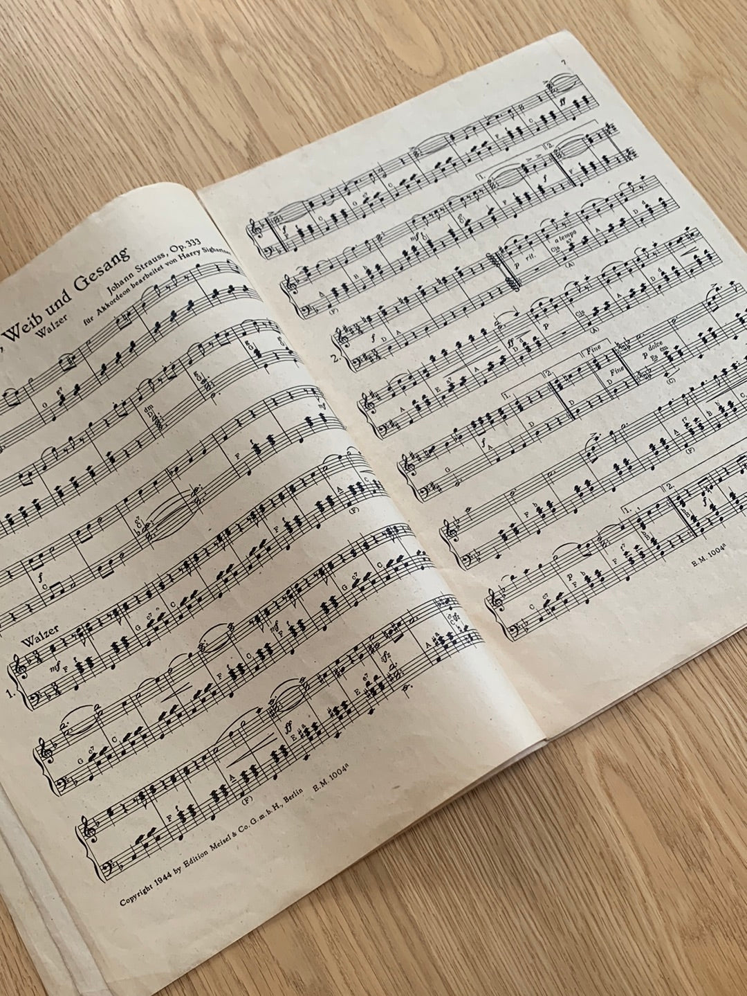 15 Walzer von Johann Strauss (Akkordeon)